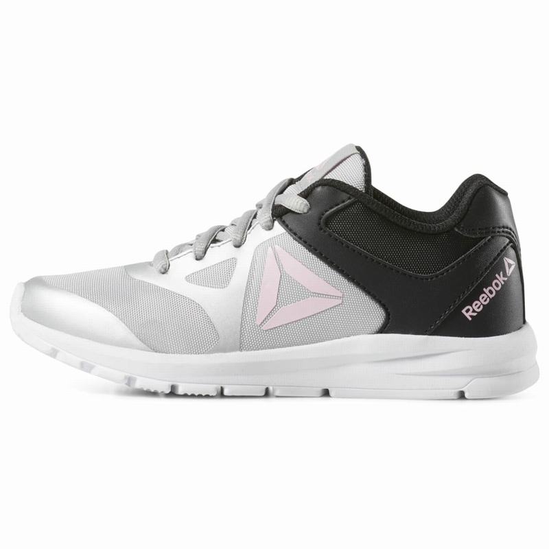 Adidasi Alergare Reebok Rush Runner Baieti Gri/Negrii/Roz Romania TM1731FZ